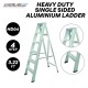 Everlas HD04 Heavy Duty Single Sided Aluminium Ladder 4 Step 982MM (3.22') Everlas HD04 Heavy Duty Single Sided Aluminium Ladder 4 Step 982MM (3.22')