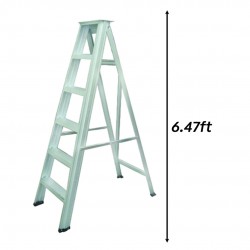 Everlas HD08 Heavy Duty Single Sided Aluminium Ladder 8 Step 1972MM (6.47FT)