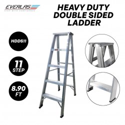 Everlas HDDS11 Heavy Duty Double Sided Ladder 11 Step 2714MM (8.90FT)