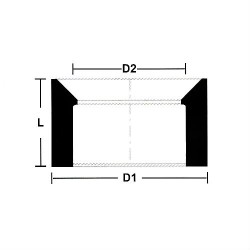 PVC Fittings Reducing Bush 1"x 3/4" 
