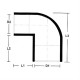 PVC Fittings Reducing Elbow 1" x 3/4"