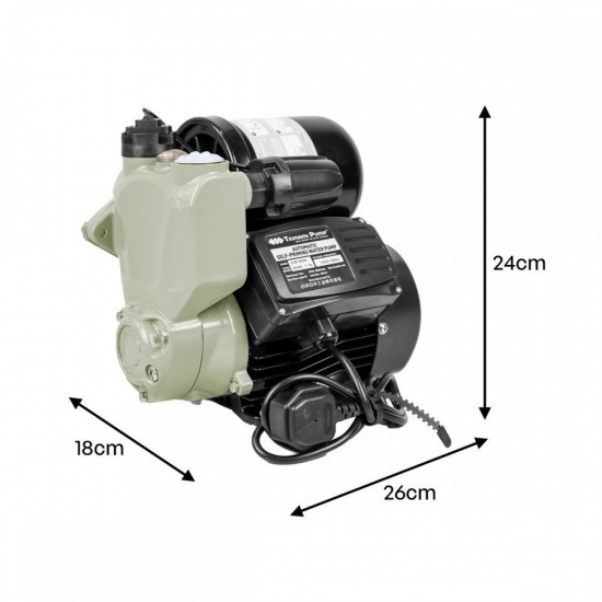 Tsunami Pump JLM-200A Automatic Self-Priming Pump 0.3HP/200W Tsunami Pump JLM-200A Automatic Self-Priming Pump 0.3HP/200W