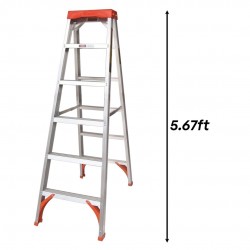 Winner WDS07 Aluminium Double Sided Tanglepruf Ladder 7 Step 1728MM/5.67FT