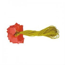 Road & Traffic String Delineator 75MM Double Sided x 27M (L) (Fluorescent Red Orange)