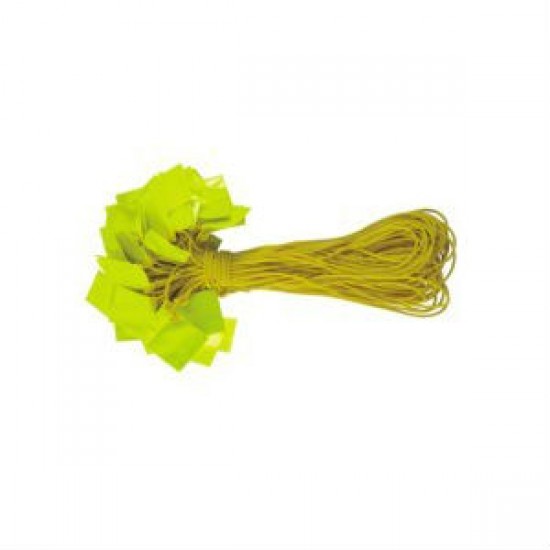 Road & Traffic String Delineator 75MM Double Sided x 50M (L) (Fluorescent Lime Yellow)