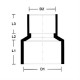 PVC Fittings Reducing Socket 3" x 2" (B.B.B)