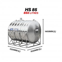 Star HS85 Horizontal With Stand SUS304 Stainless Steel Water Tank 850L/180G