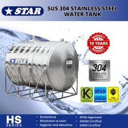 Star HS85 Horizontal With Stand SUS304 Stainless Steel Water Tank 850L/180G