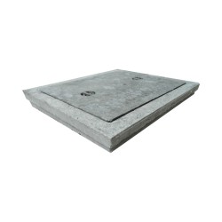 Concrete Manhole Cover 21” (L) x 25” (W) x 3" (H) 