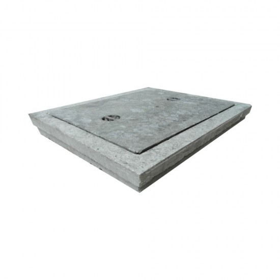Concrete Manhole Cover 21” (L) x 25” (W) x 3" (H) 