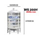 Star WS200H Round Bottom With Stand SUS304 Stainless Steel Water Tank 2000L/440G Star WS200H Round Bottom With Stand SUS304 Stainless Steel Water Tank 2000L/440G