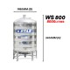 Star WS800 Round Bottom With Stand SUS304 Stainless Steel Water Tank 8000L/1760G Star WS800 Round Bottom With Stand SUS304 Stainless Steel Water Tank 8000L/1760G