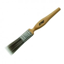 Besi & Logam #SF010 1" (25.0MM) Paint Brush (100% Synthetic Filament) Wooden Handle Besi & Logam #SF010 1" (25.0MM) Paint Brush (100% Synthetic Filament) Wooden Handle