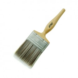 Besi & Logam #SF030 3" (75.0MM) Paint Brush (100% Synthetic Filament) Wooden Handle Besi & Logam #SF030 3" (75.0MM) Paint Brush (100% Synthetic Filament) Wooden Handle