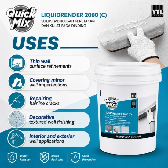YTL Liquid Render 2000C 25KG YTL Liquid Render 2000C 25KG