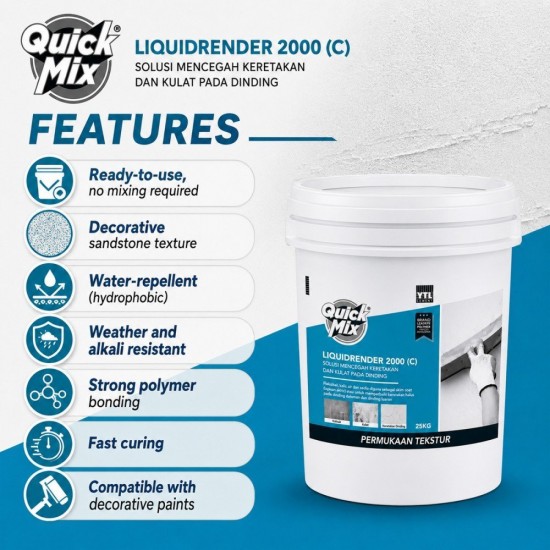 YTL Liquid Render 2000C 25KG YTL Liquid Render 2000C 25KG