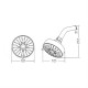 Aimer AMSH-301 ABS Rain Shower with Arm (5 Function) Aimer AMSH-301 ABS Rain Shower with Arm (5 Function)