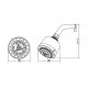Aimer AMSH-302 ABS Rain Shower with Arm (5 Function) Aimer AMSH-302 ABS Rain Shower with Arm (5 Function)