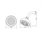 Aimer AMSH-304 ABS Rain Shower with Arm (1 Function) Aimer AMSH-304 ABS Rain Shower with Arm (1 Function)