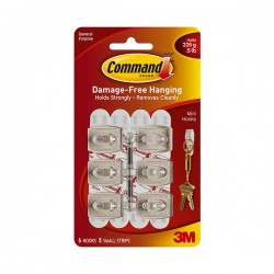 3M Command 17006ANZ Mini Hook (6)