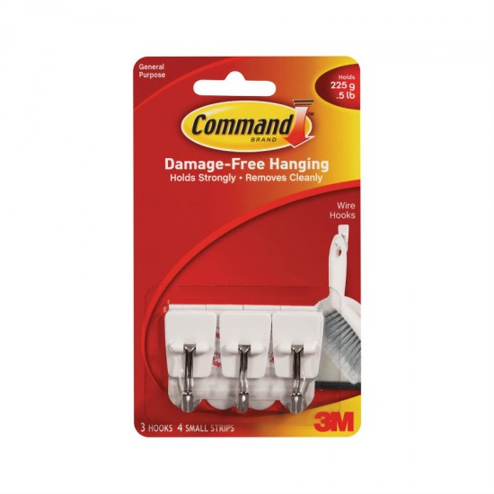 3M Command 17067ANZ Utensil Hook (3) 3M Command 17067ANZ Utensil Hook (3)