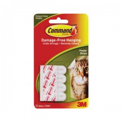 3M Command 17024ANZ Poster Strips (12)