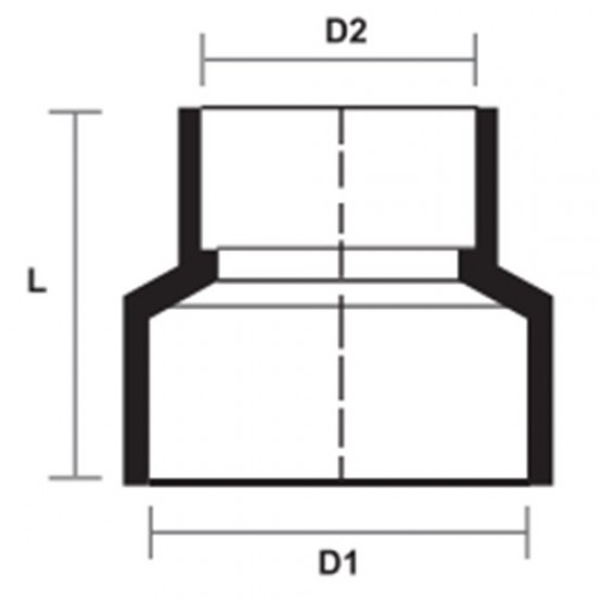 Bina Plastic UPVC Fittings Reducing Socket (Concentric Reducer) 6