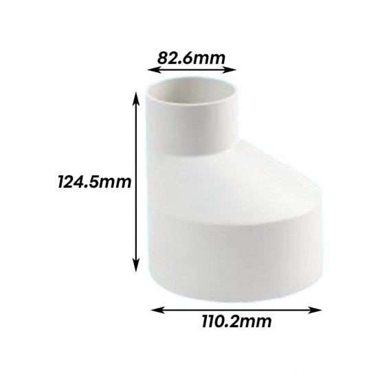 Bina Plastic UPVC Fittings Reducing Socket (Level Invert Reducer) 4" x 3" (110MMx82MM)