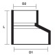 Bina Plastic UPVC Fittings Reducing Socket (Level Invert Reducer) 4" x 3" (110MMx82MM)