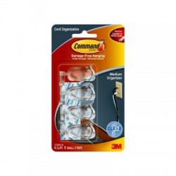3M Command 17301ANZ Clear Medium Cord Clips (4)
