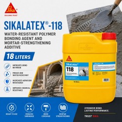 Sika SikaLatex-118 Water-Resistant Polymer Bonding Agent & Mortar-Strengthening Additive 18L