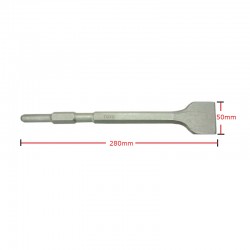 Power Tool Chisel 17MM (DIA) x 280MM (L) x 50MM (CW) Flat