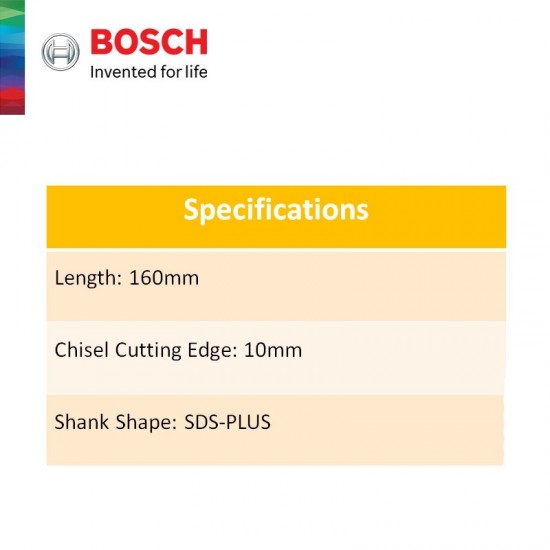 Bosch SDS-Plus Pencil Pointed Chisel 160MM (L) - 2608690120