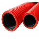 HDPE Double Wall Corrugated Underground Cable Protection Pipe 150MM (D) x 30M (L) with Double End Socket (COIL) HDPE Double Wall Corrugated Underground Cable Protection Pipe 150MM (D) x 30M (L) with Double End Socket (COIL)
