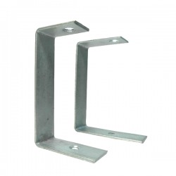 B-Tani Heavy Duty 2" Galvanized Trunking Bracket 2.0 MM (T) 1 1/2" (W1) x 3 1/2" (H) x 2" (W2)