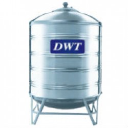 DWT DLE40K Vertical Round Bottom With Stand 304 Stainless Steel Water Tank 1500L/330G