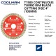 Coolman T1500 4" (105MM) Continuous Turbo Rim Cutting Disc Coolman T1500 4" (105MM) Continuous Turbo Rim Cutting Disc