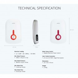 Joven SA8E SA Series Instant Water Heater without Pump (Natural White)