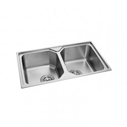 Premio S2-8348H Double Sink (Small R) 1.0MM (T) 830MM (L) x 485MM (W) x 240MM (D)
