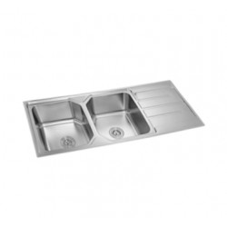 Premio S2-11850R Double Sink With Drainer 1.0MM (T) 1180MM (L) x 500MM (W) x 240MM (D) Premio S2-11850R Double Sink With Drainer 1.0MM (T) 1180MM (L) x 500MM (W) x 240MM (D)