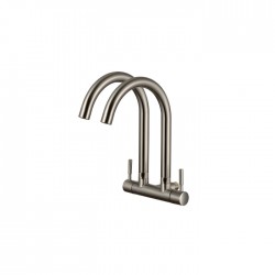 Premio TK-4856Q Double Sink Wall Quatour Series Tap