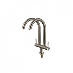 Premio TK-3856Q Double Sink Pillar Quatour Series Tap