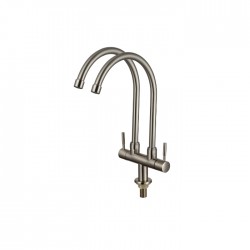 Premio TK-3616Q Double Sink Pillar Quatour Series Tap
