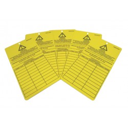 Scaffold Erection & Inspection Record Tag 209MM (L) x 105MM (W) (10PCS)