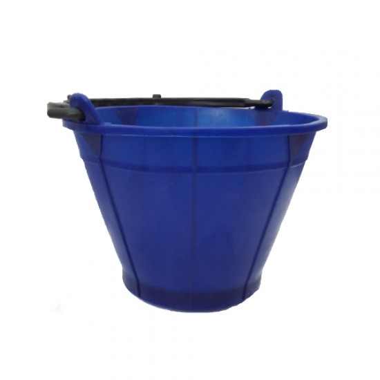Koyomat Heavy Duty PVC Cement Bucket (Blue) with Plastic Handle Koyomat Heavy Duty PVC Cement Bucket (Blue) with Plastic Handle