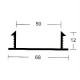 PVC U50 Groove Joint 50MM x 12MM x 68MM x 2M (L)