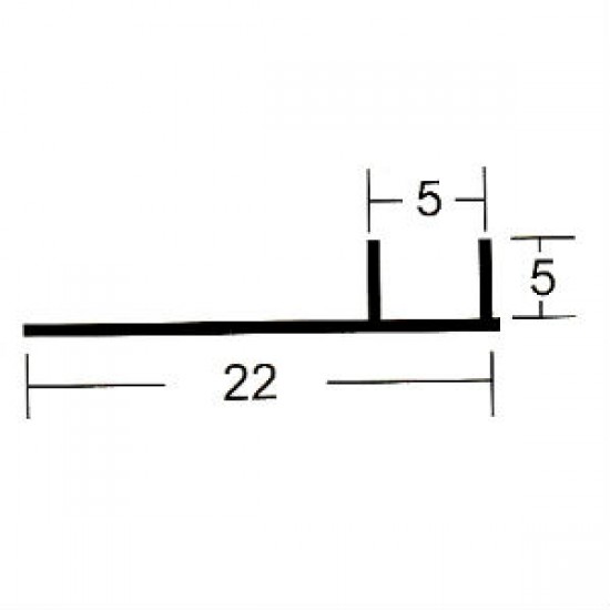 PVC F5 Groove Joint 22MM x 5MM x 5MM x 2.2M (L)