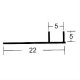 PVC F5 Groove Joint 22MM x 5MM x 5MM x 2.2M (L)