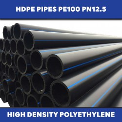 High Density Polyethylene HDPE Pipe 25MM (OD) x 100M (L) PN12.5 PE100 ~15KG (NONE-SIRIM)