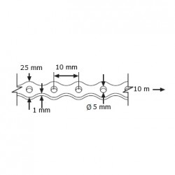 SYW Steel Band 1.0MM (T) 25MM (W) x 10M (L)
